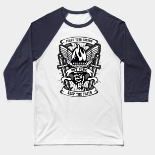 Torch Hot Fire Baseball T-Shirt